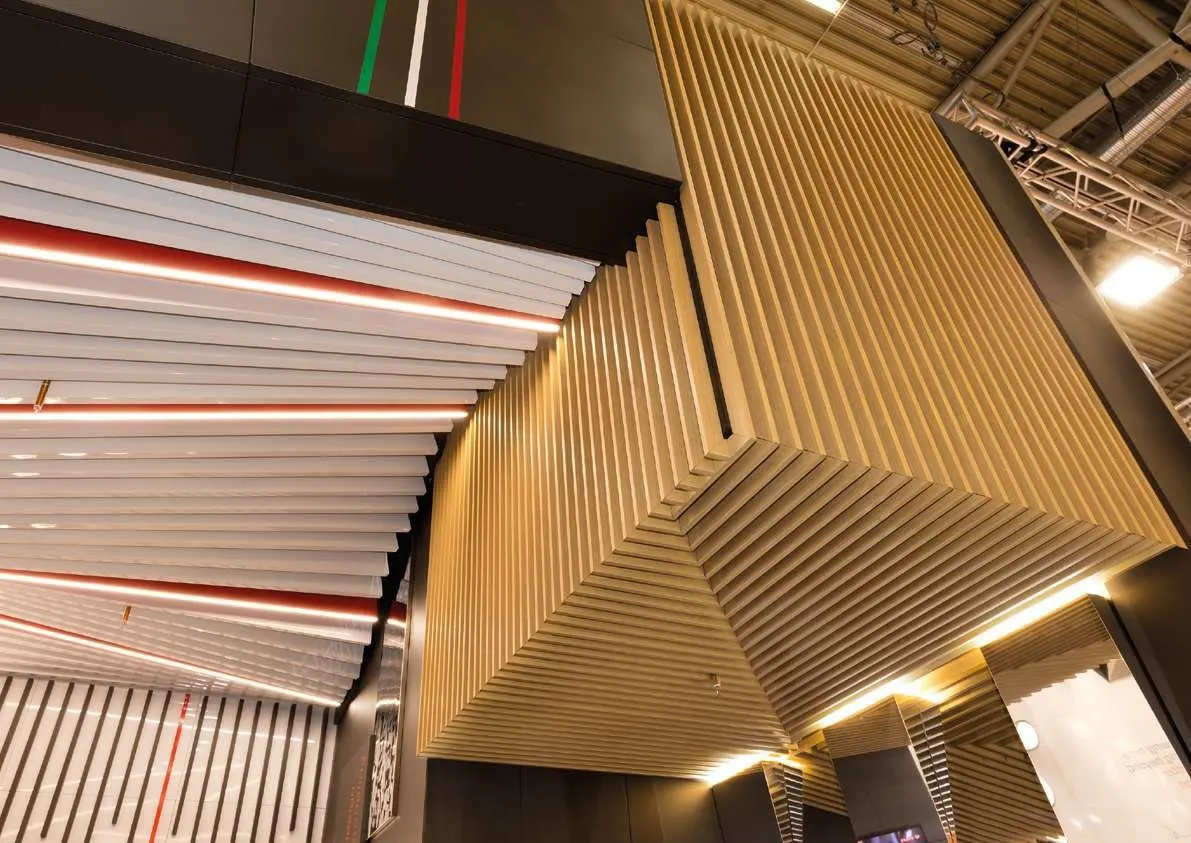 Atena Metal Baffle — Baffle Wall Application