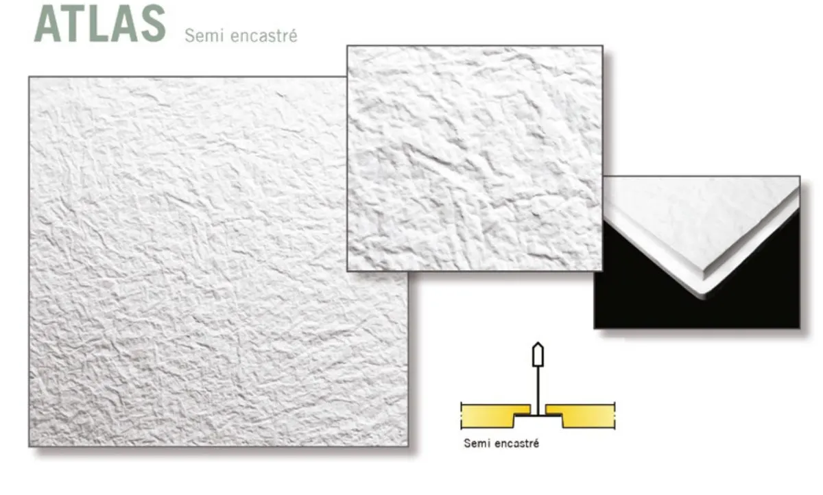Dalle de faux plafond en plâtre