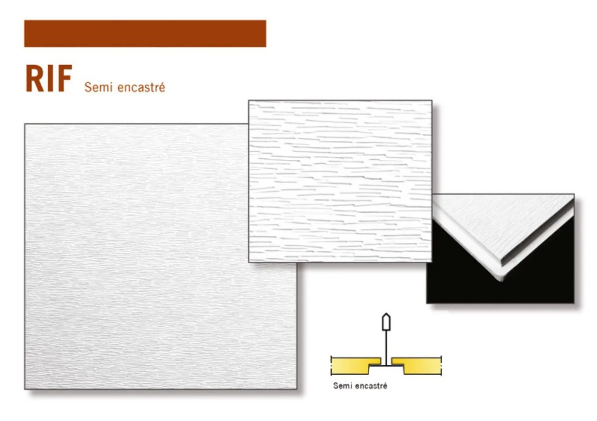 Dalle de faux plafond en plâtre