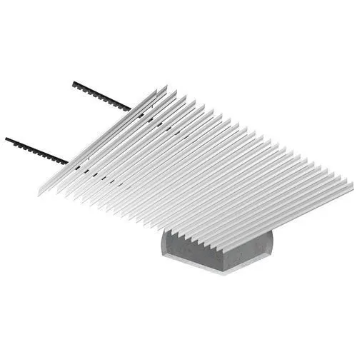Lames métalliques de plafond