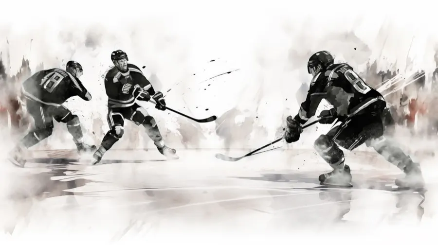 Hockey en action
