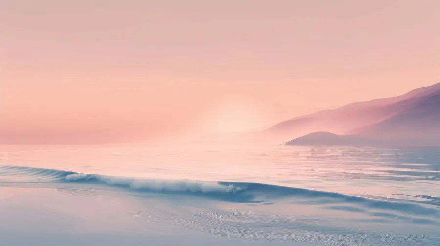 Le matin sur la mer