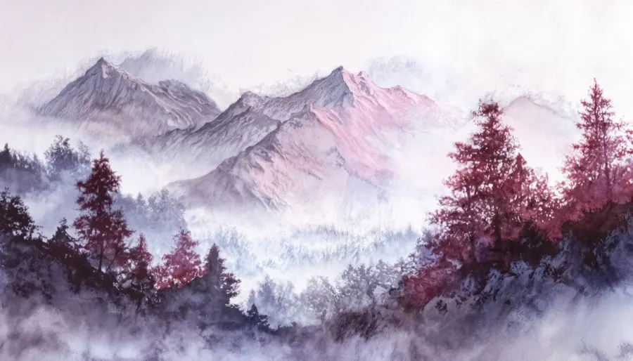 Les montagnes pourpres